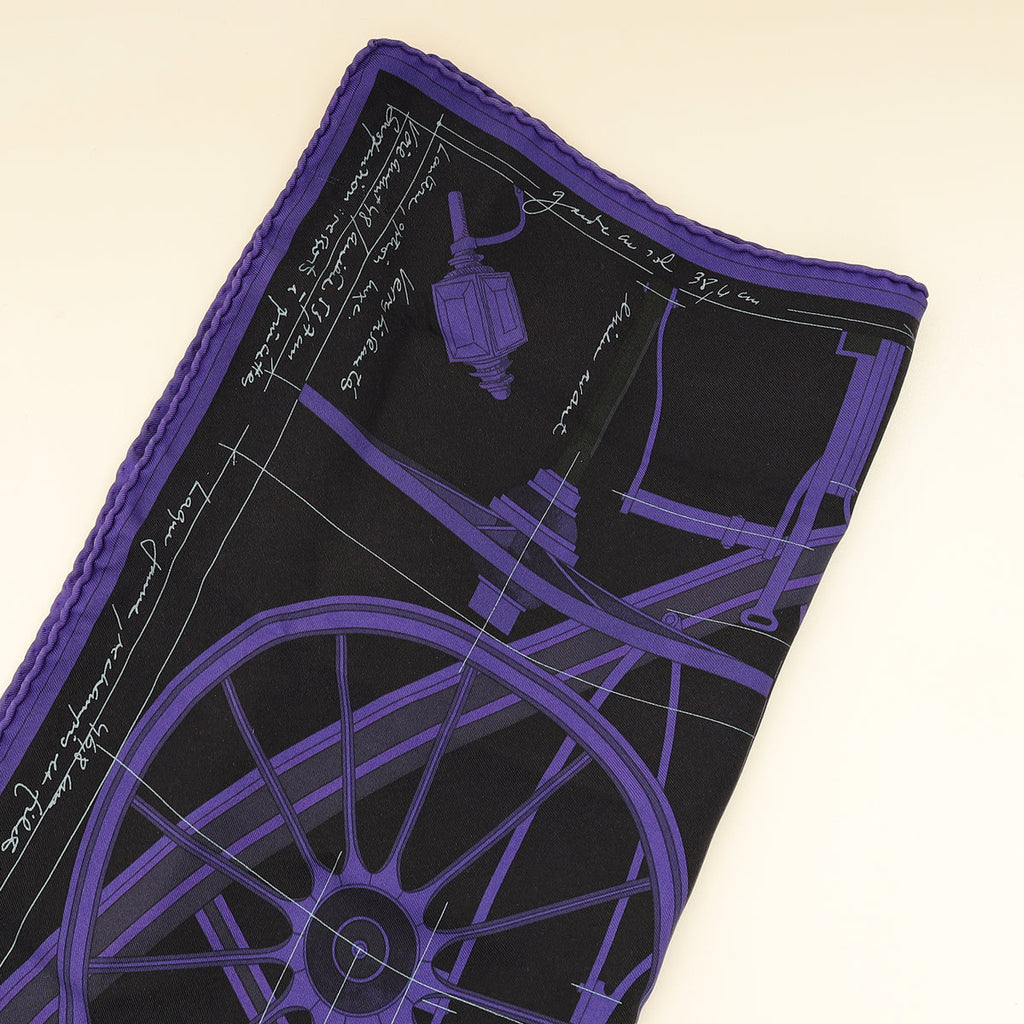 Hermes Bicolor Projet de Voiture Petit-Duc Bateau Scarf 90