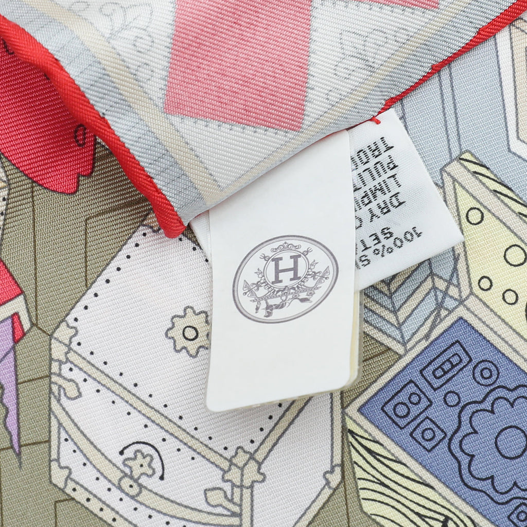 Hermes Multicolor Objets De Curiosite 90 Scarf