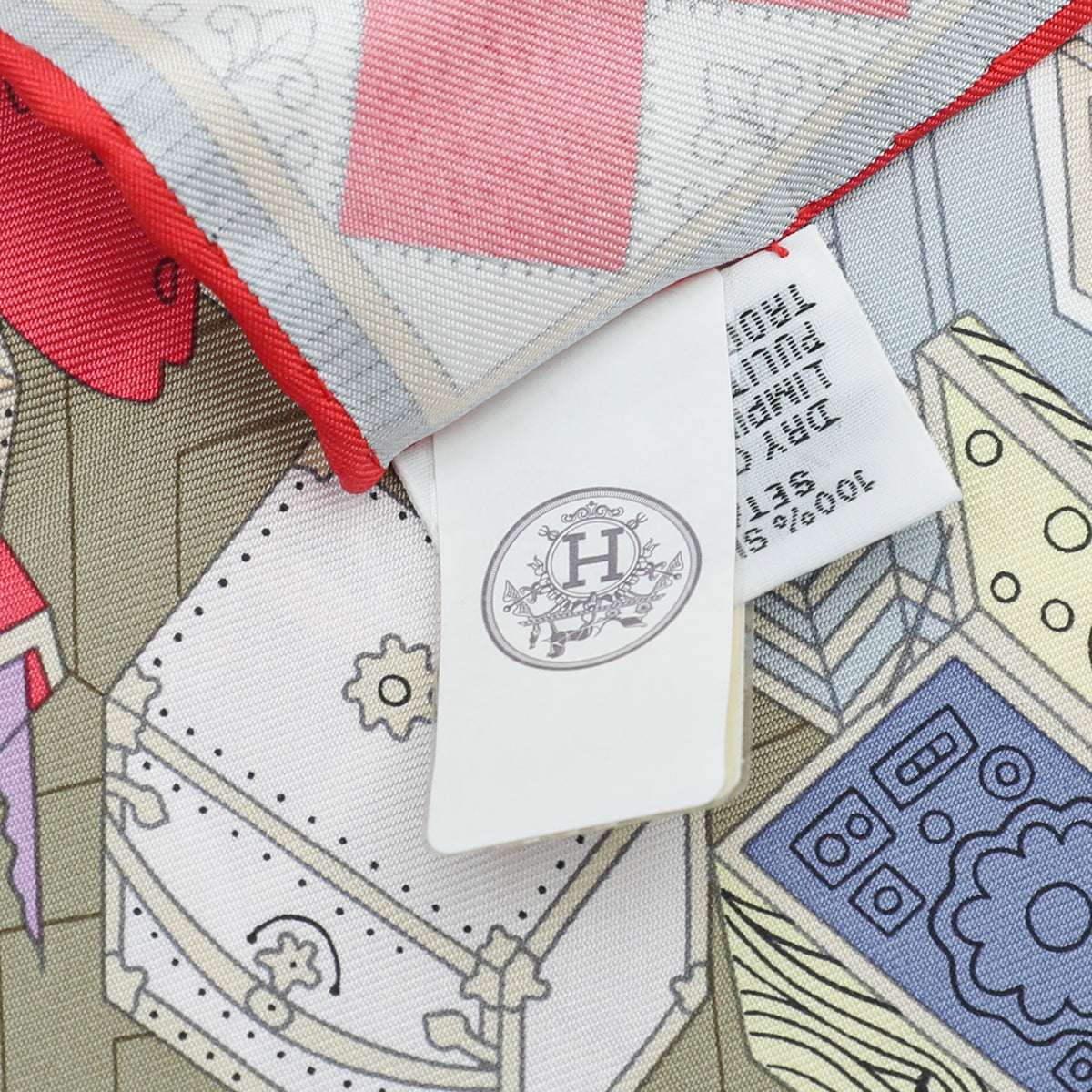 Hermes Multicolor Objets De Curiosite 90 Scarf