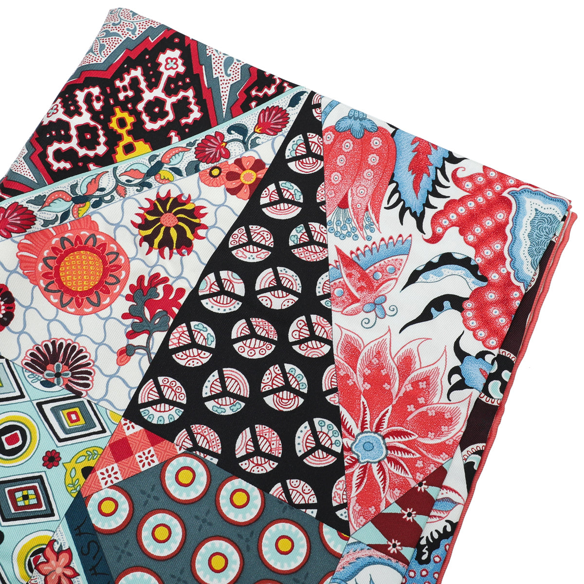 Hermes Tricolor Boucles Et Galons Du Tsar Wash Scarf
