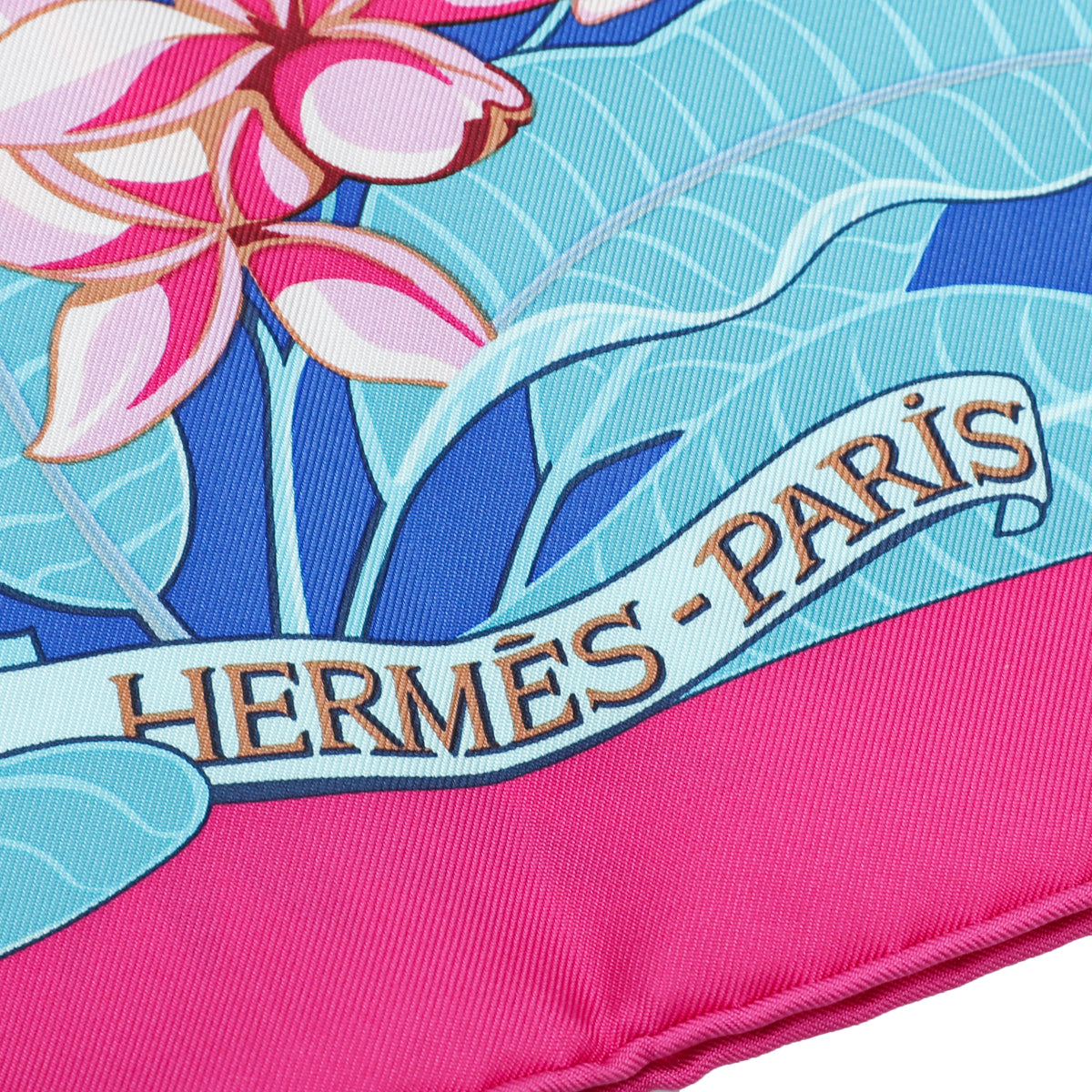 Hermes Multicolor Flamingo Party Silk Scarf