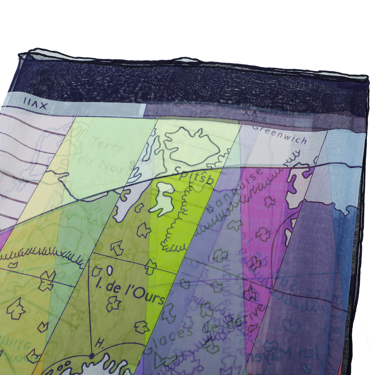 Hermes Multicolor Le Monde Est Vaste Silk Scarf
