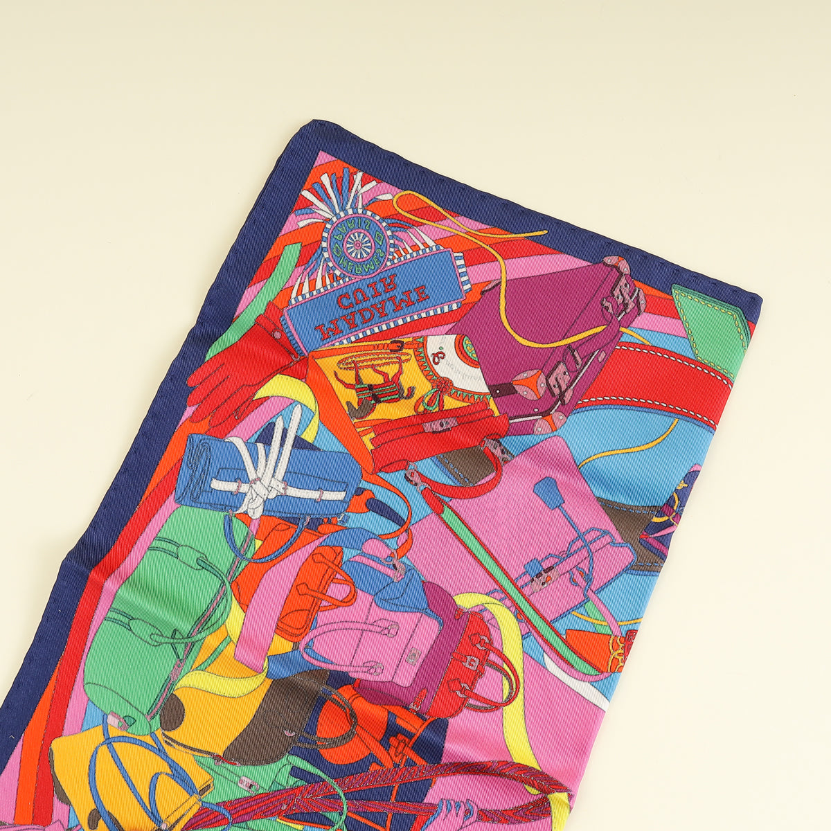 Hermes Multicolor Madam Cuir Handkerchief