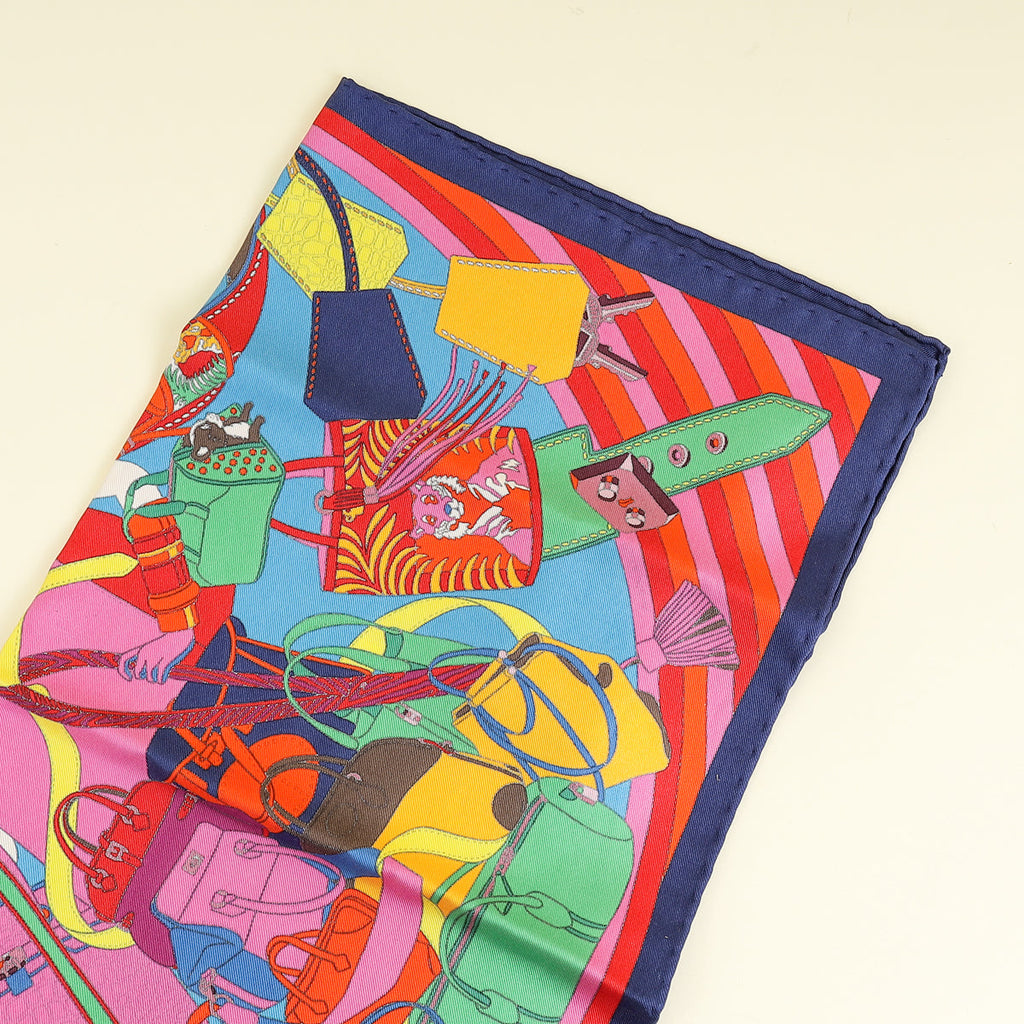 Hermes Multicolor Madam Cuir Handkerchief