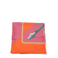 Hermes Multicolor Double Face Clic Clac Silk Scarf