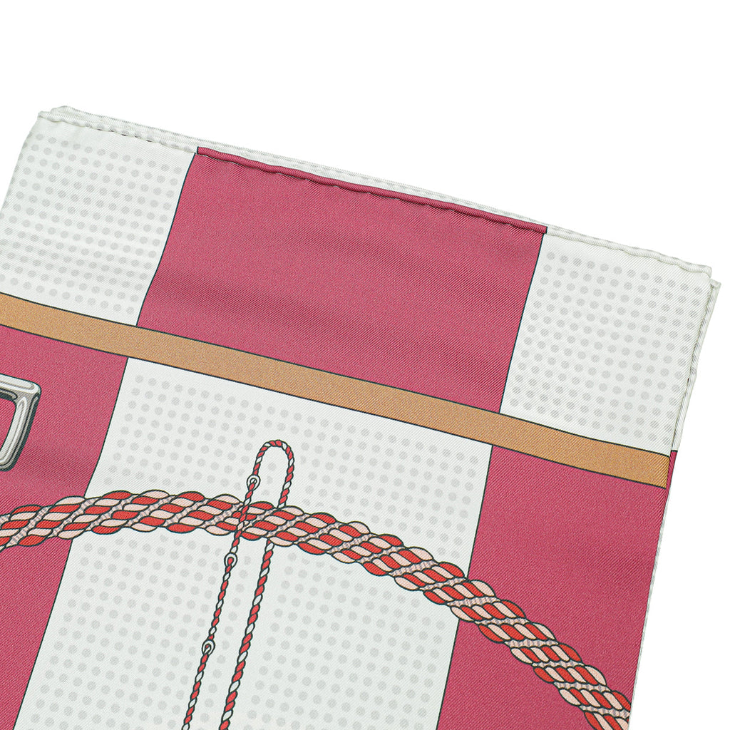 Hermes Multicolor Double Face Clic Clac Silk Scarf