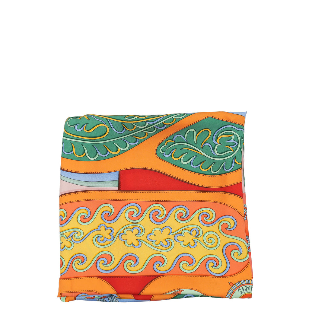 Hermes Multicolor Festival Des Amazones Silk Scarf