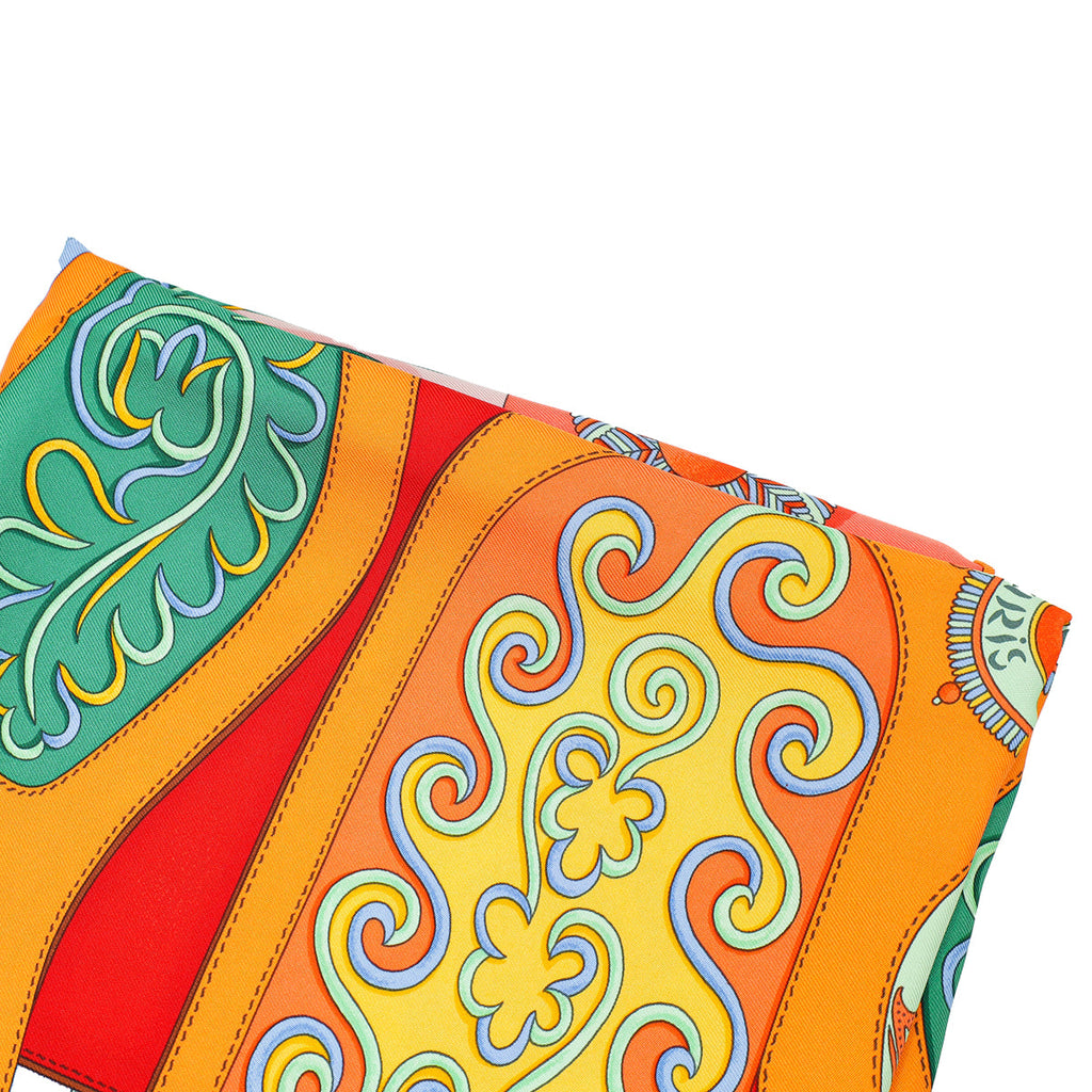 Hermes Multicolor Festival Des Amazones Silk Scarf