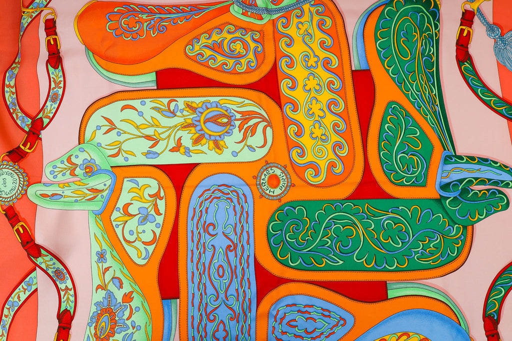 Hermes Multicolor Festival Des Amazones Silk Scarf