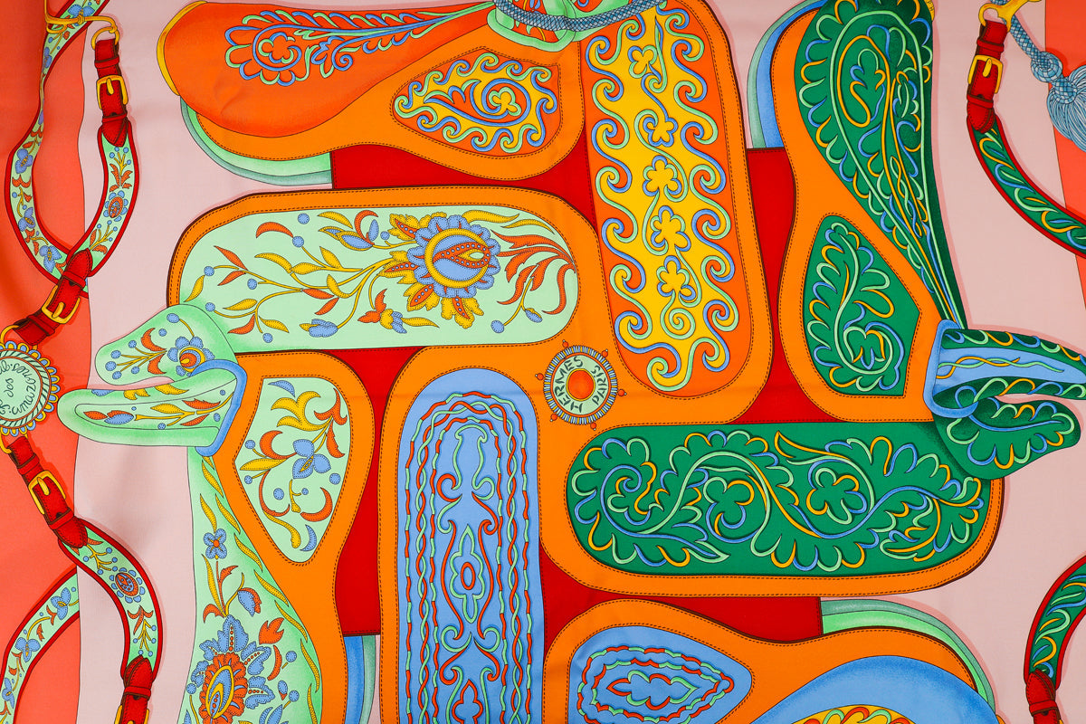 Hermes Multicolor Festival Des Amazones Silk Scarf