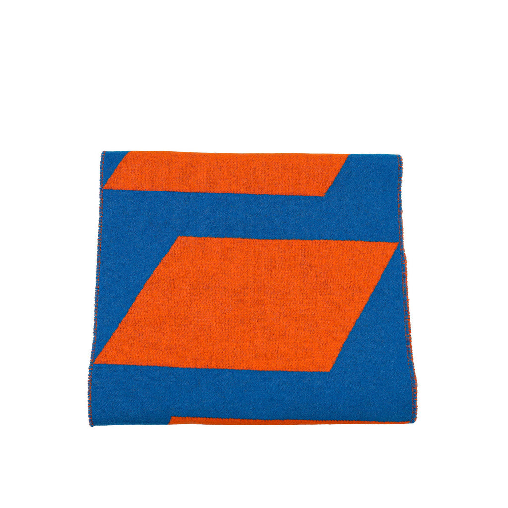 Hermes Bicolor Cashmere Fringe Scarf