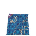 Hermes Blue Multicolor Mors et Gourmettes Silk Scarf