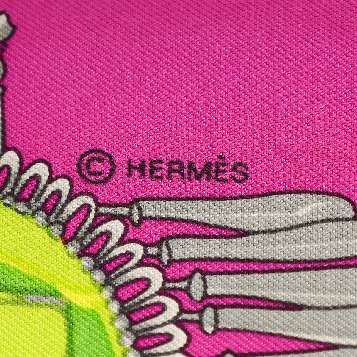 Hermes Purple Multicolor Mexique by Caty Latham Scarf 90