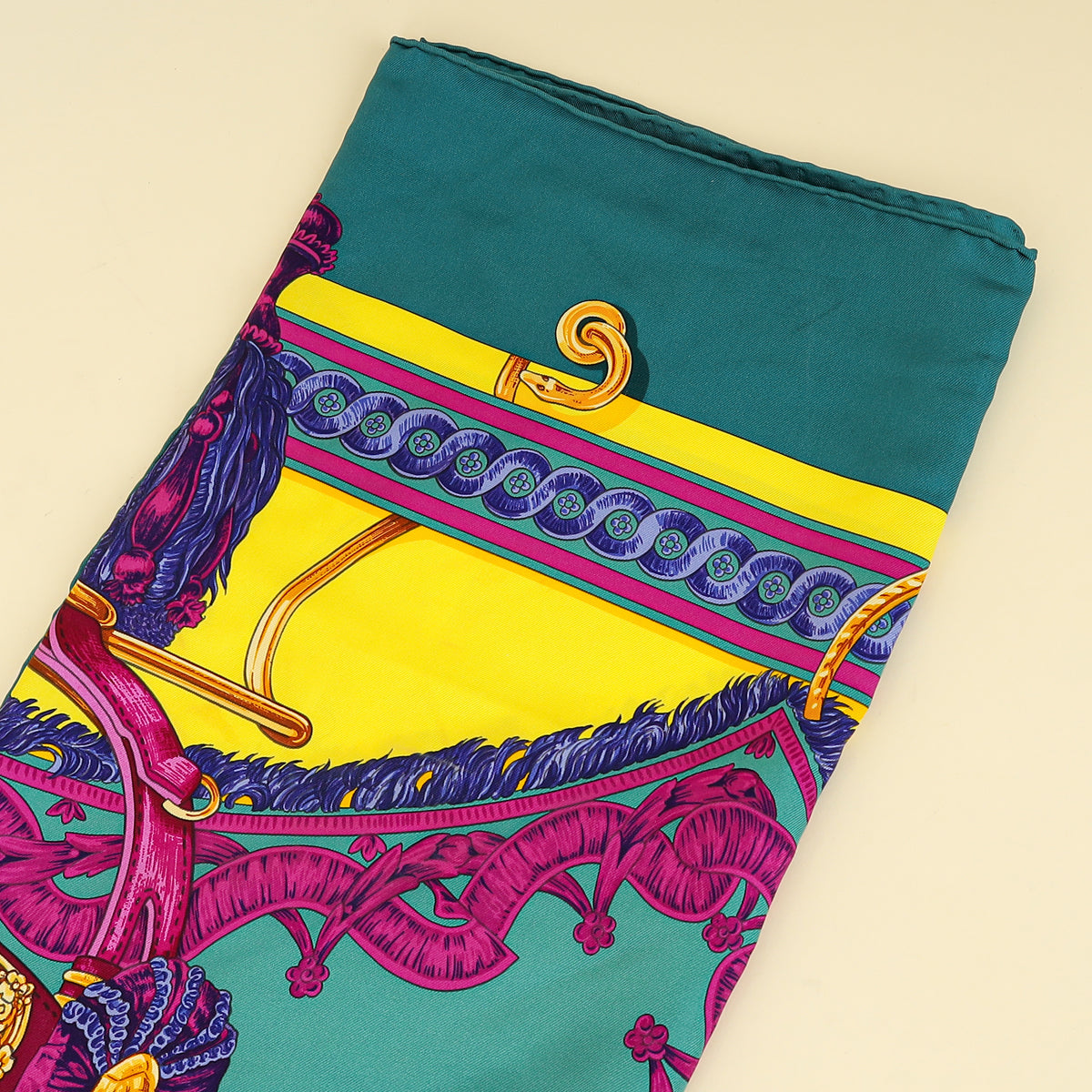 Hermes Multicolor Bride de Cour Scarf 90
