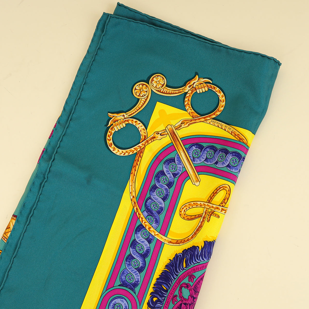 Hermes Multicolor Bride de Cour Scarf 90