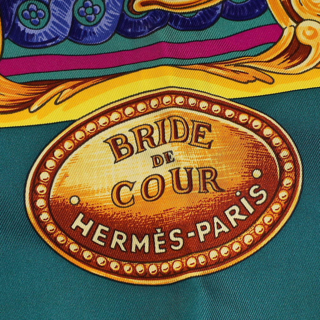 Hermes Multicolor Bride de Cour Scarf 90