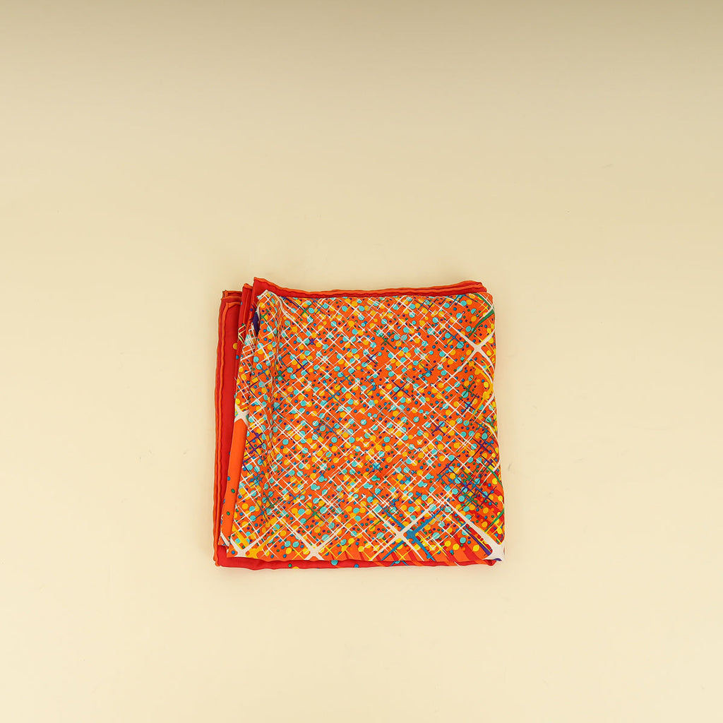 Hermes Multicolor Magic Kelly Scarf 90