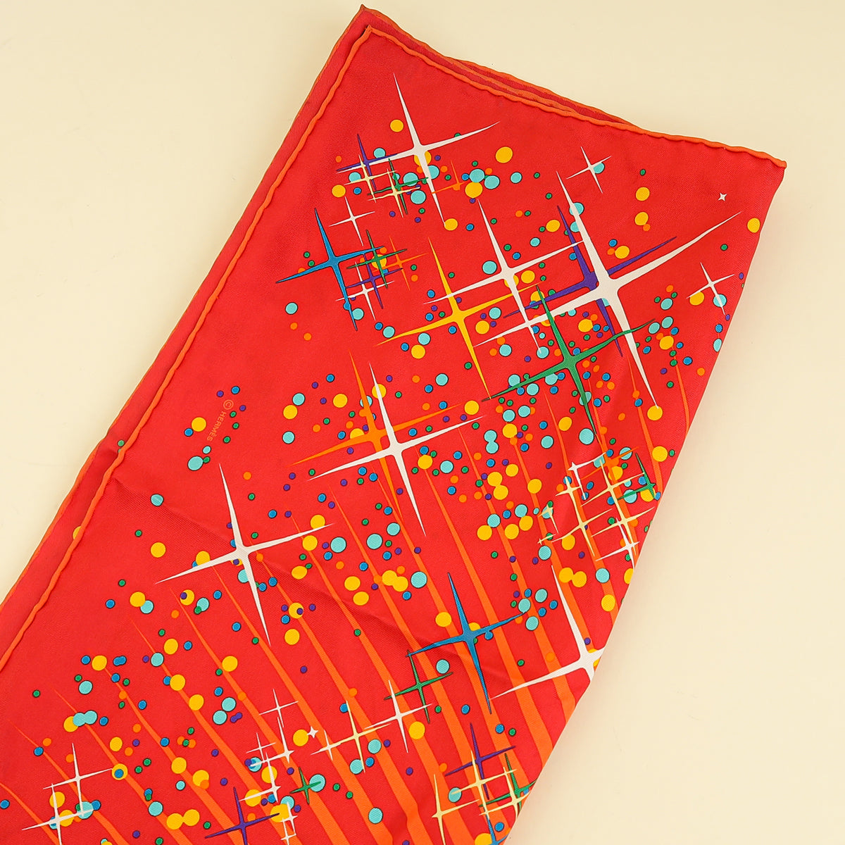 Hermes Multicolor Magic Kelly Scarf 90
