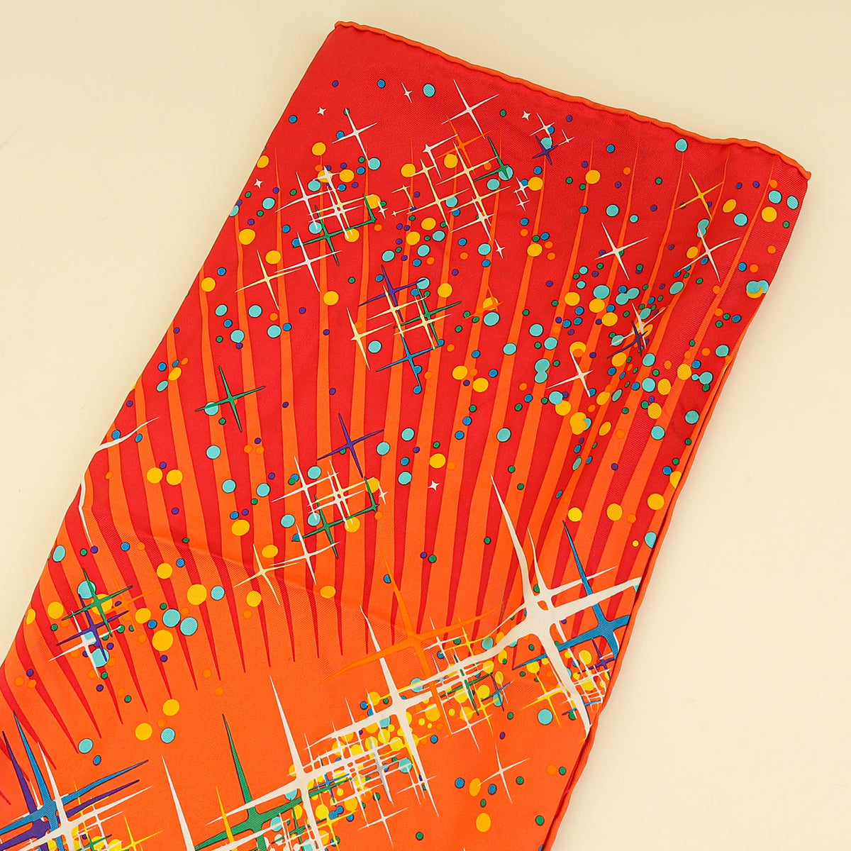 Hermes Multicolor Magic Kelly Scarf 90
