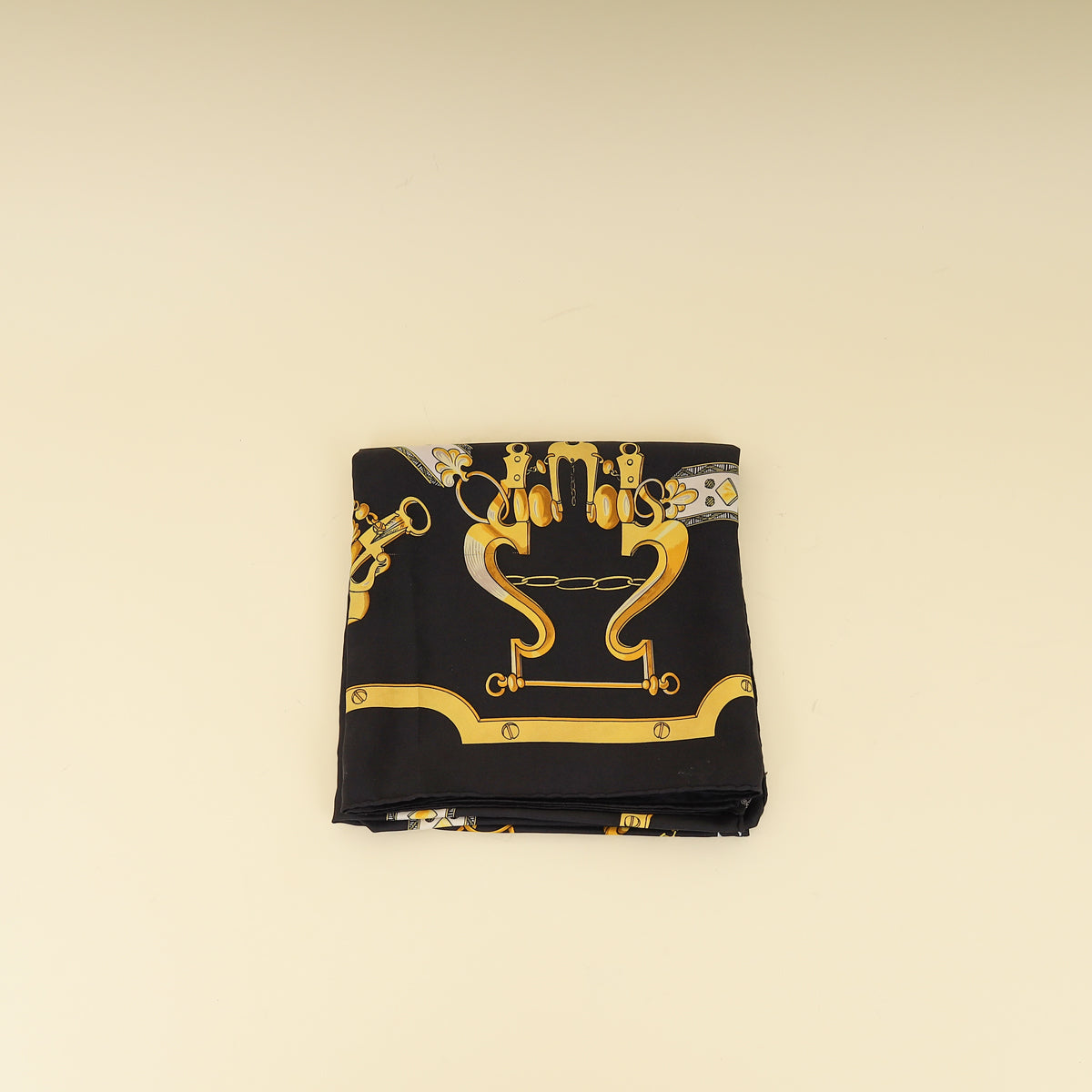 Hermes Bicolor Mors et Gourmettes Scarf 90