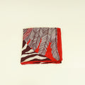 Hermes Red Multicolor "Zebra Pegasus" by Alice Shirly Shawl
