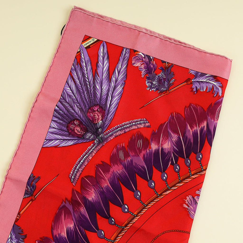 Hermes Multicolor Brazil Detail Silk Scarf