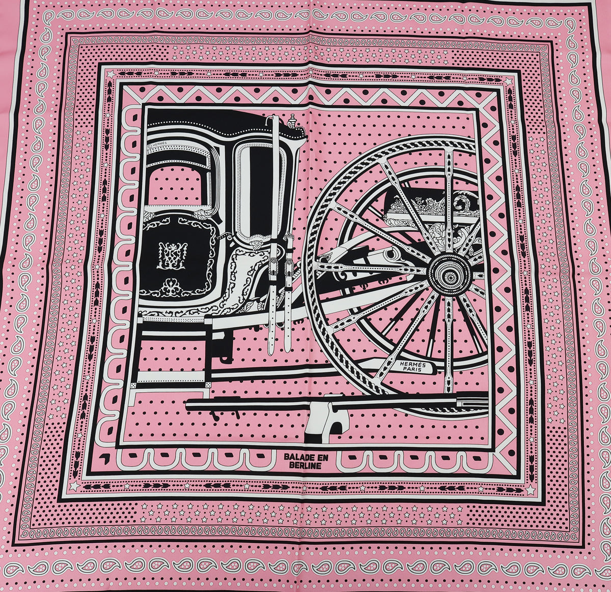 Hermes Tricolor Balade En Berline Scarf