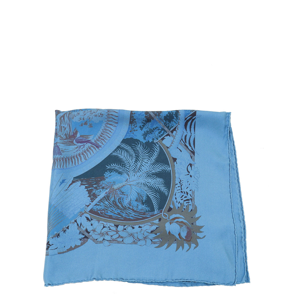 Hermes Blue Jean Surteint Aloha Scarf