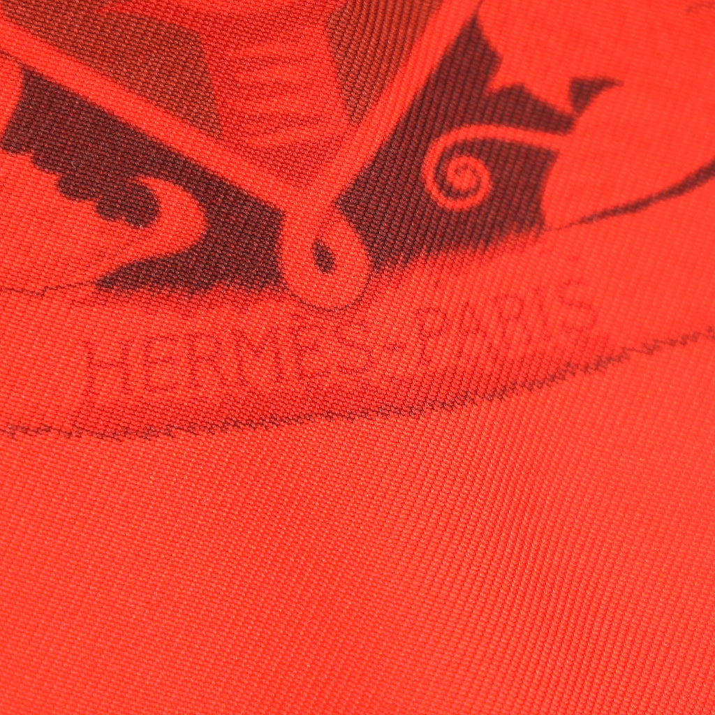 Hermes Rouge Vif Surteint Aloha Scarf