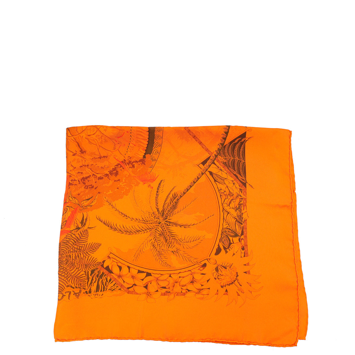 Hermes Orange Vif Surteint Aloha Scarf