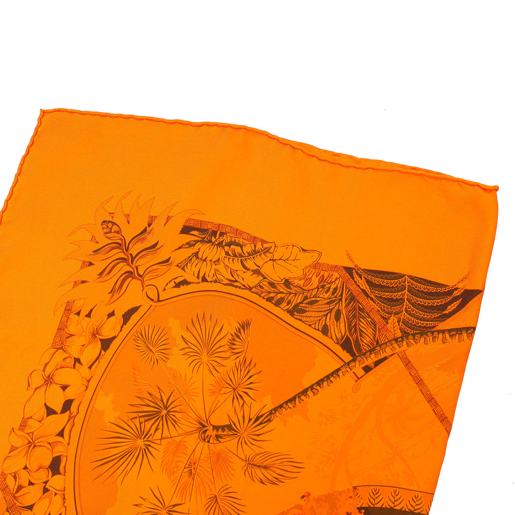 Hermes Orange Vif Surteint Aloha Scarf