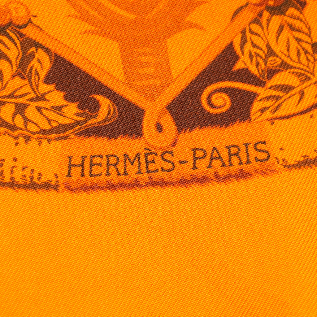 Hermes Orange Vif Surteint Aloha Scarf