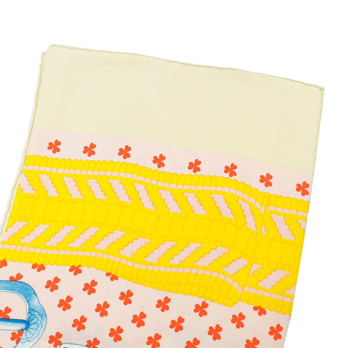Hermes Tricolor Boucles Et Galons Du Tsar Print Wash Scarf