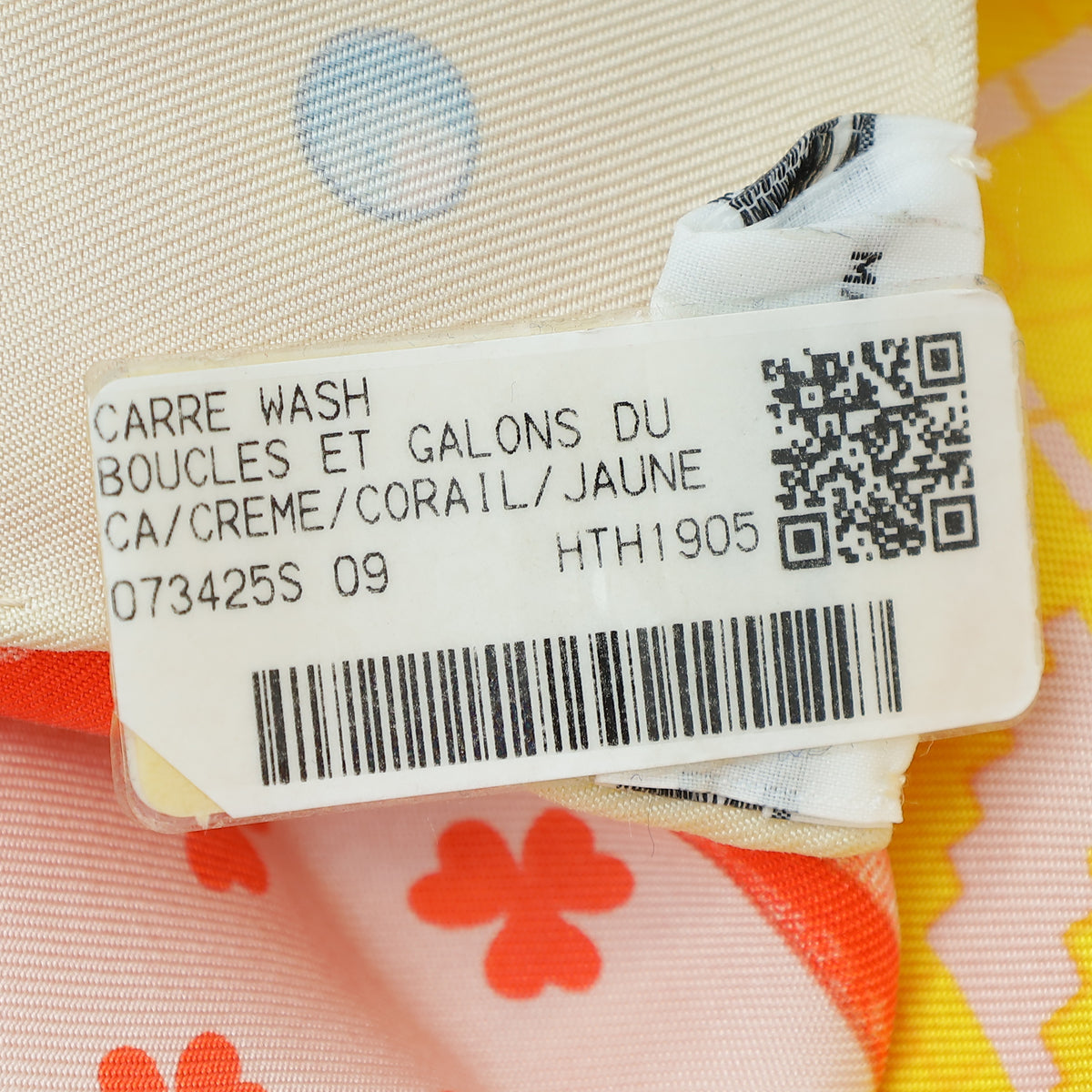 Hermes Tricolor Boucles Et Galons Du Tsar Print Wash Scarf