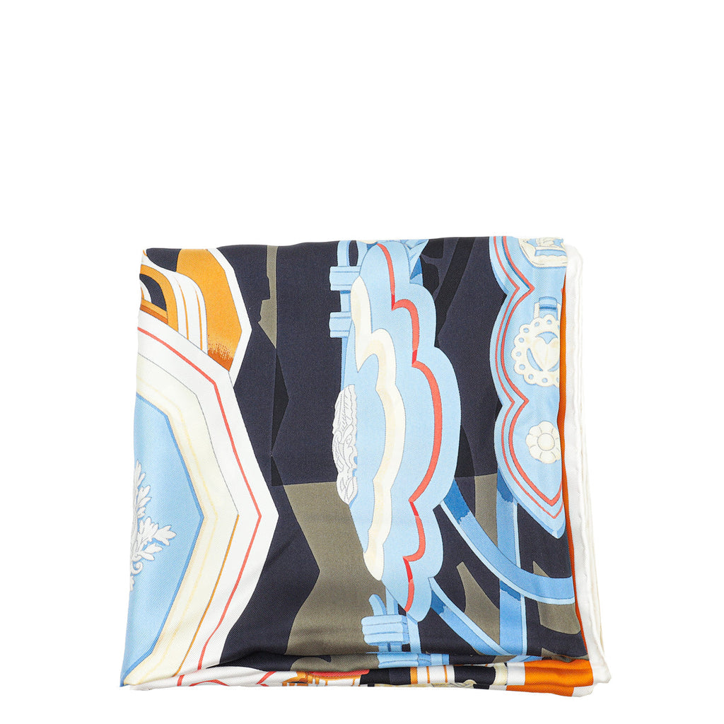 Hermes Multicolor Brides et Destin Silk Scarf