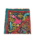 Hermes Tricolor Peuple du Vent Cashmere Silk Shawl