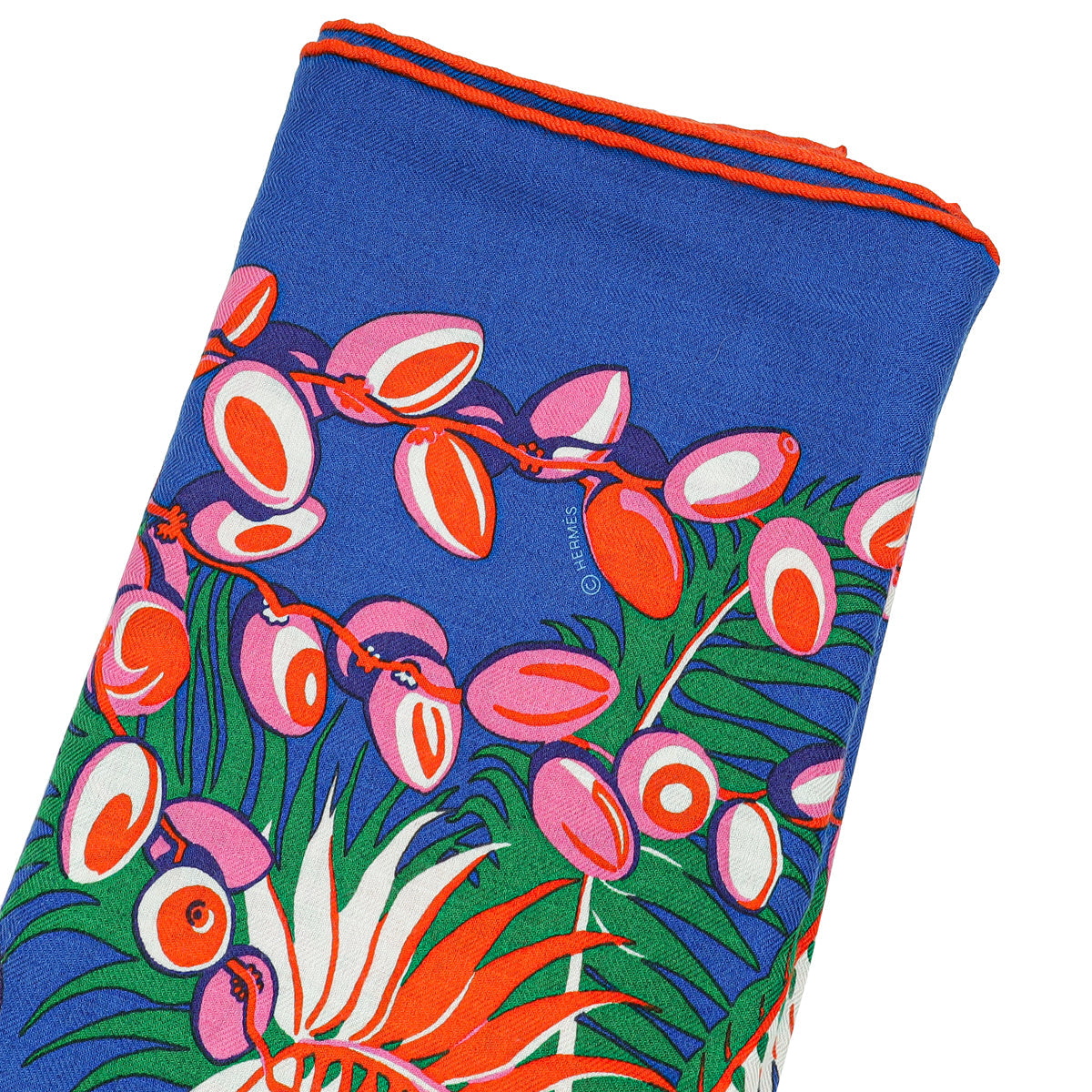 Hermes Tricolor Mythiques Phoenix Cashmere Silk Shawl