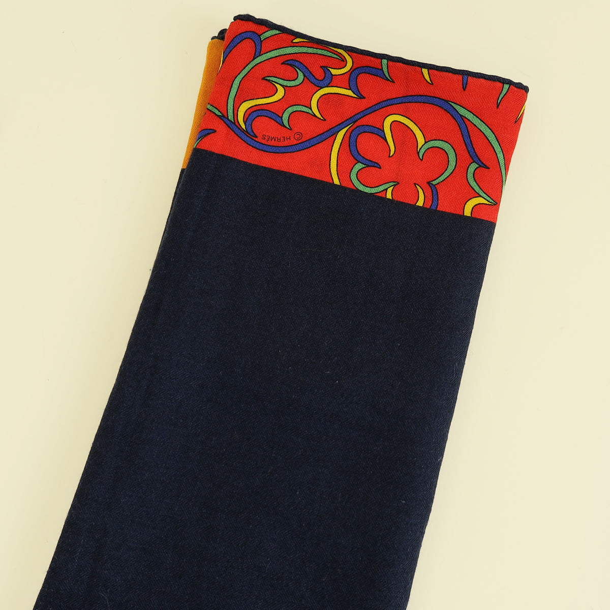 Hermes Bleu Multicolor Festival Des Amazones Encadre Shawl 140