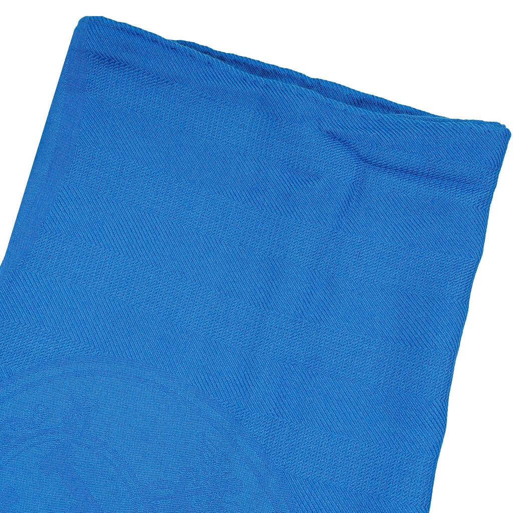Hermes Bleu New Libris Cashmere Silk Shawl Stole