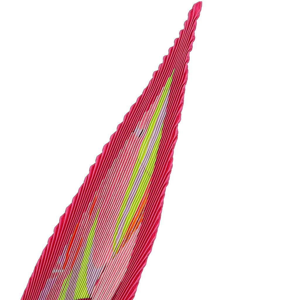 Hermes Multicolor Les Folies Du Ciel II Plisse Silk Scarf