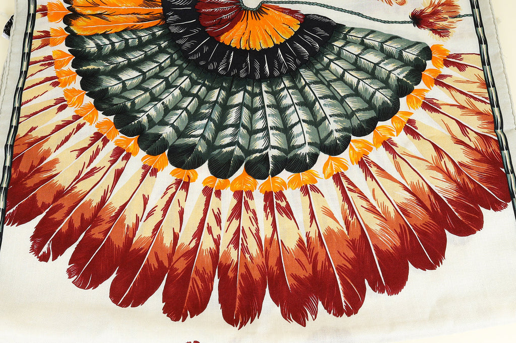 Hermes Multicolor Brazil Cashmere and Silk Scarf