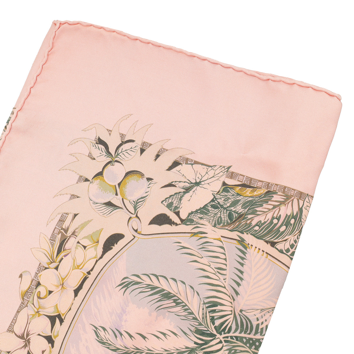 Hermes Corail Aloha Dip Dye Scarf 70