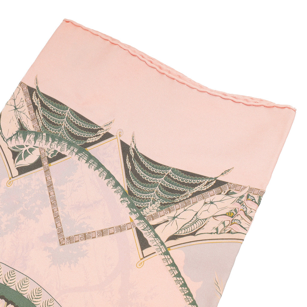 Hermes Corail Aloha Dip Dye Scarf 70