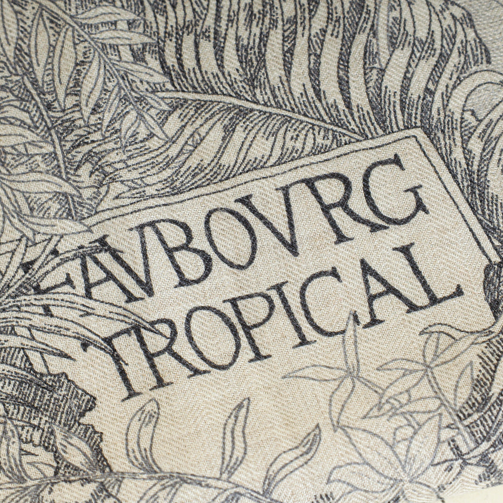 Hermes Bicolor Faubourg Tropical Shawl 140