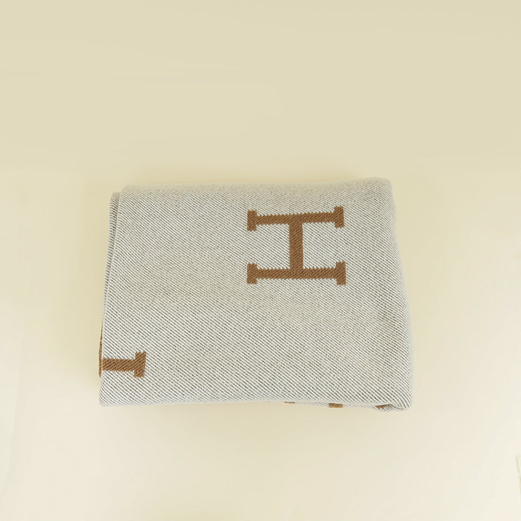 Hermes Bicolor Avalon Throw Blanket