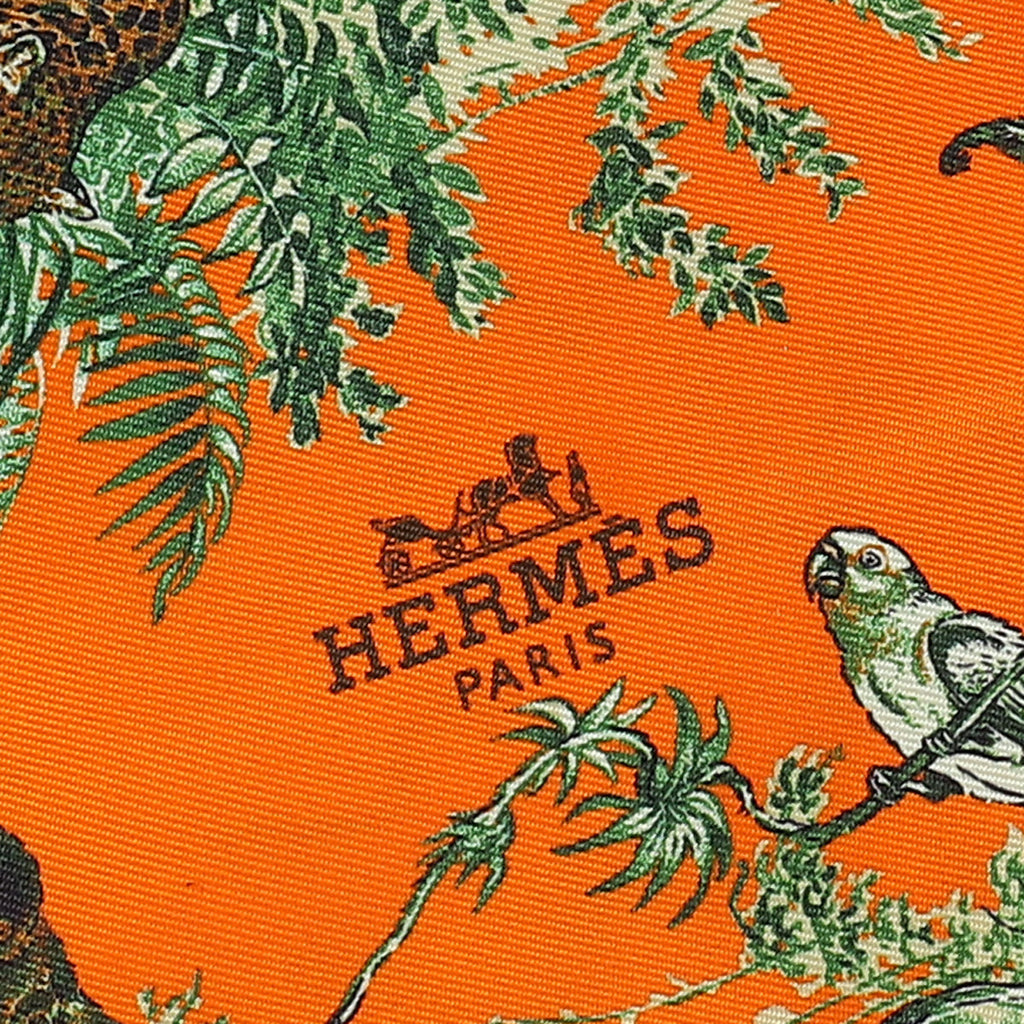 Hermes Multicolor Equateur Maxi Twilly Cut Silk