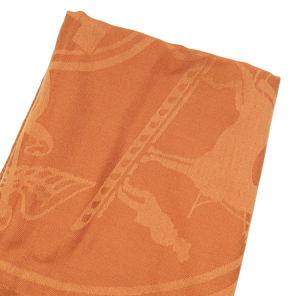 Hermes Noisette Confettis d'Ex-Libris New Libris Stole