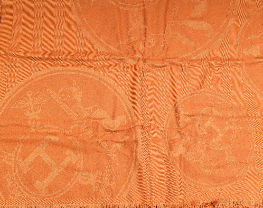 Hermes Noisette Confettis d'Ex-Libris New Libris Stole