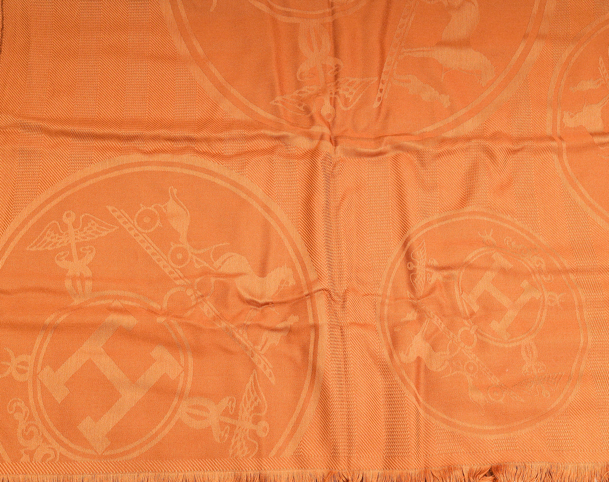 Hermes Noisette Confettis d'Ex-Libris New Libris Stole
