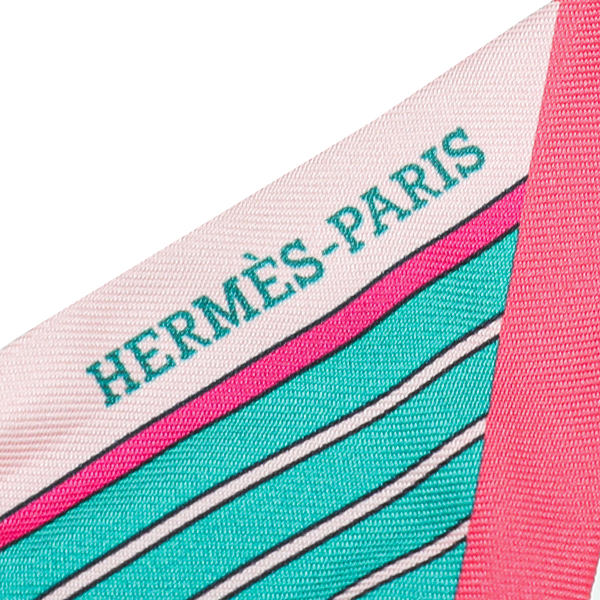 Hermes Multicolor Horses Print Silk Twilly